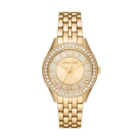 michael kors ure dame guld|Michael Kors Harlowe MK4709 Dameur, Guld, 38 mm .